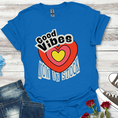 Good Vibes Now in Stock – Feel-Good Heart Tee (Unisex)
