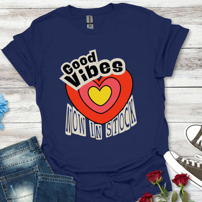 Good Vibes Now in Stock – Feel-Good Heart Tee (Unisex)