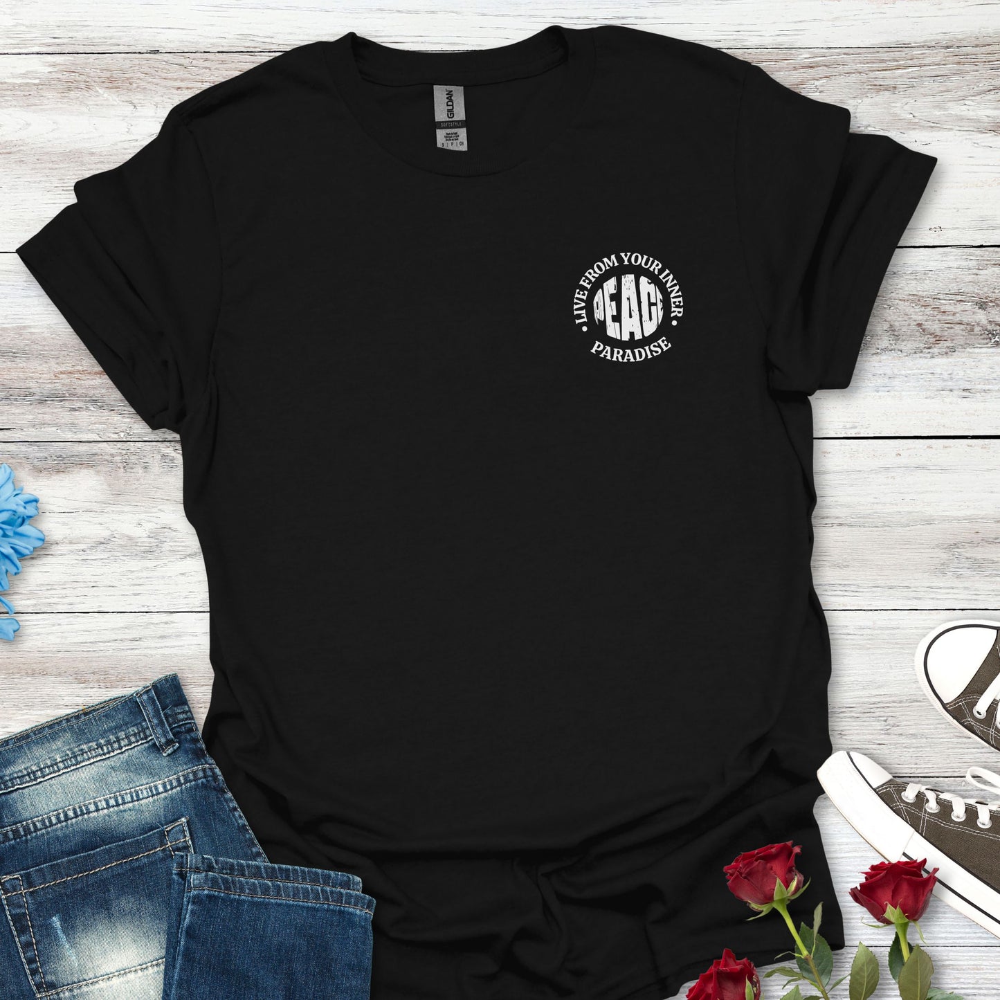 Live From Your Inner Peace Paradise, Unisex Soft-style T-Shirt