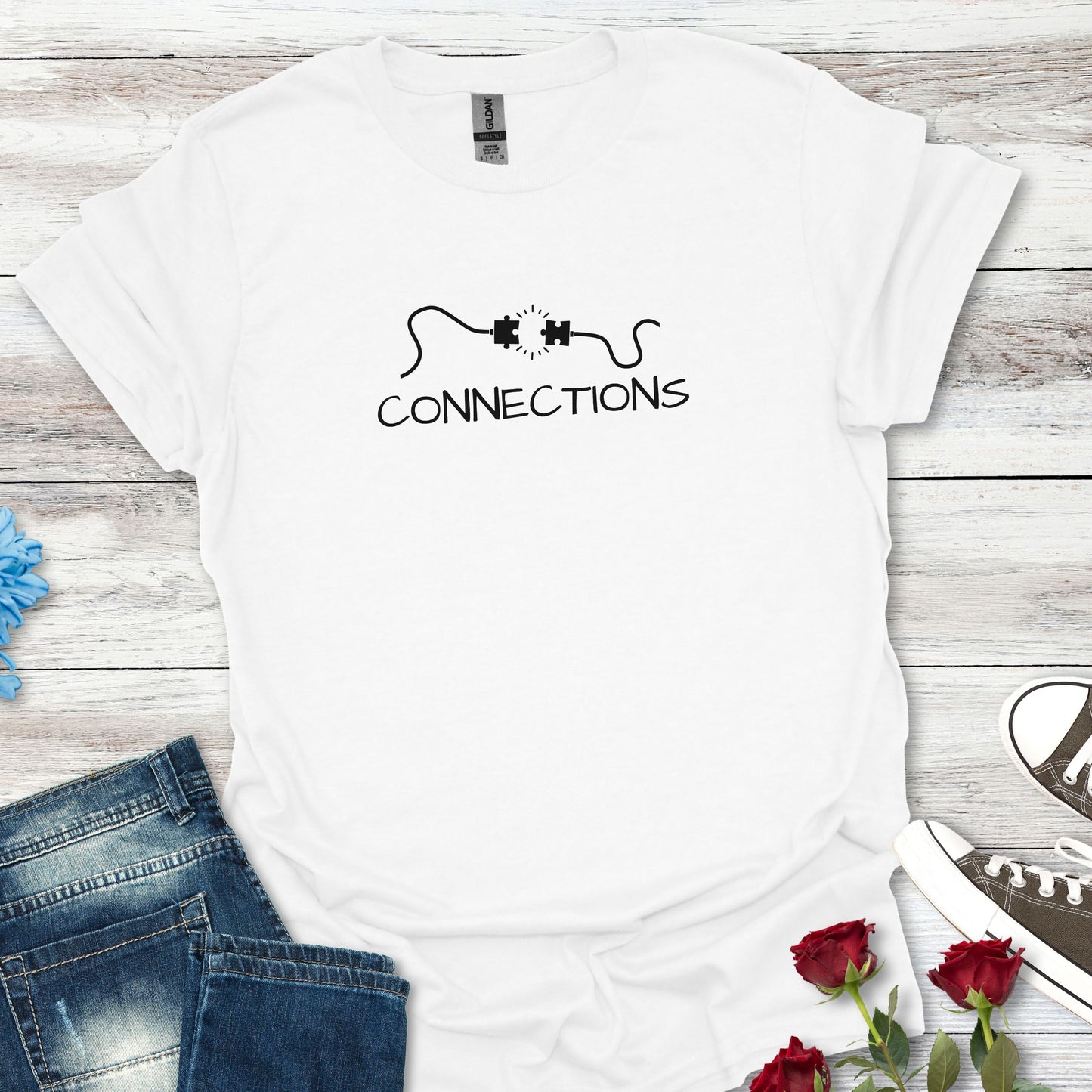 "Connections" Minimalist T-Shirt – Life Energy Tee