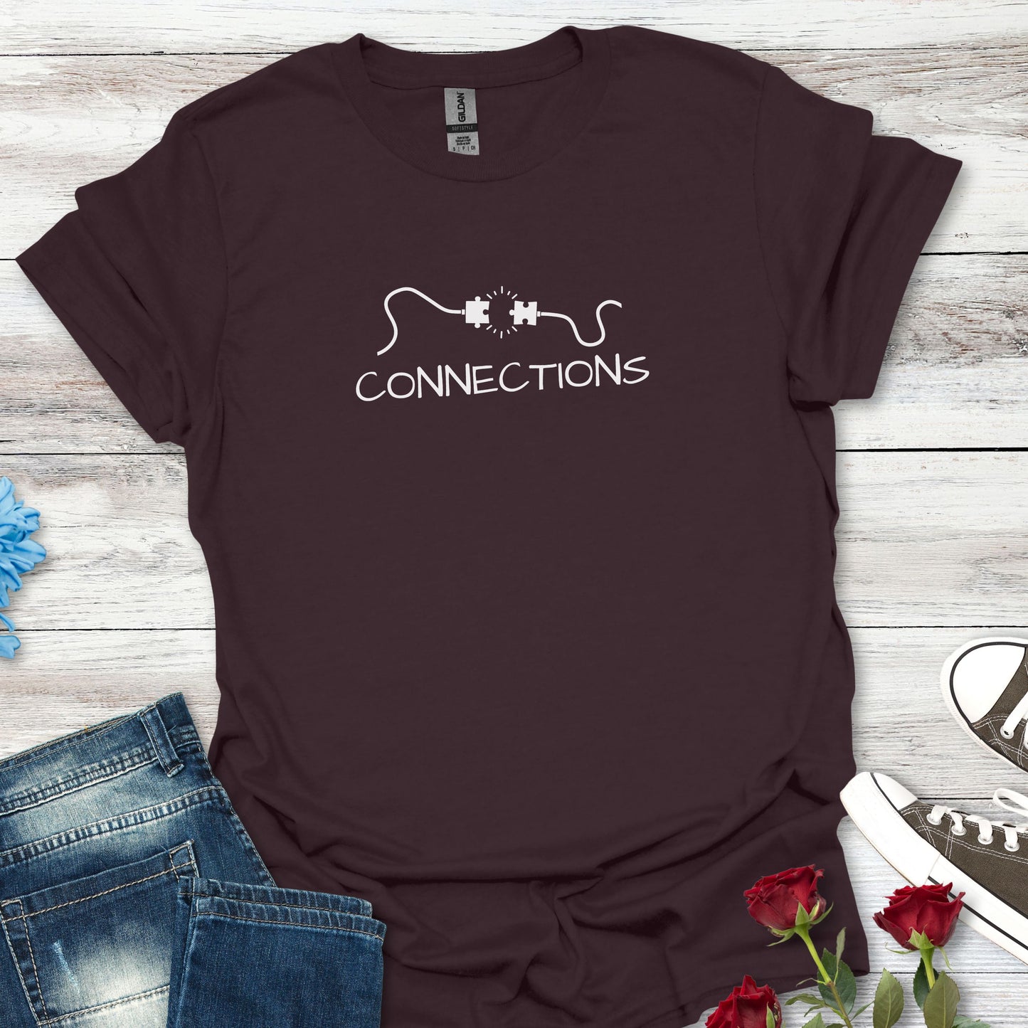 "Connections" Minimalist T-Shirt – Life Energy Tee