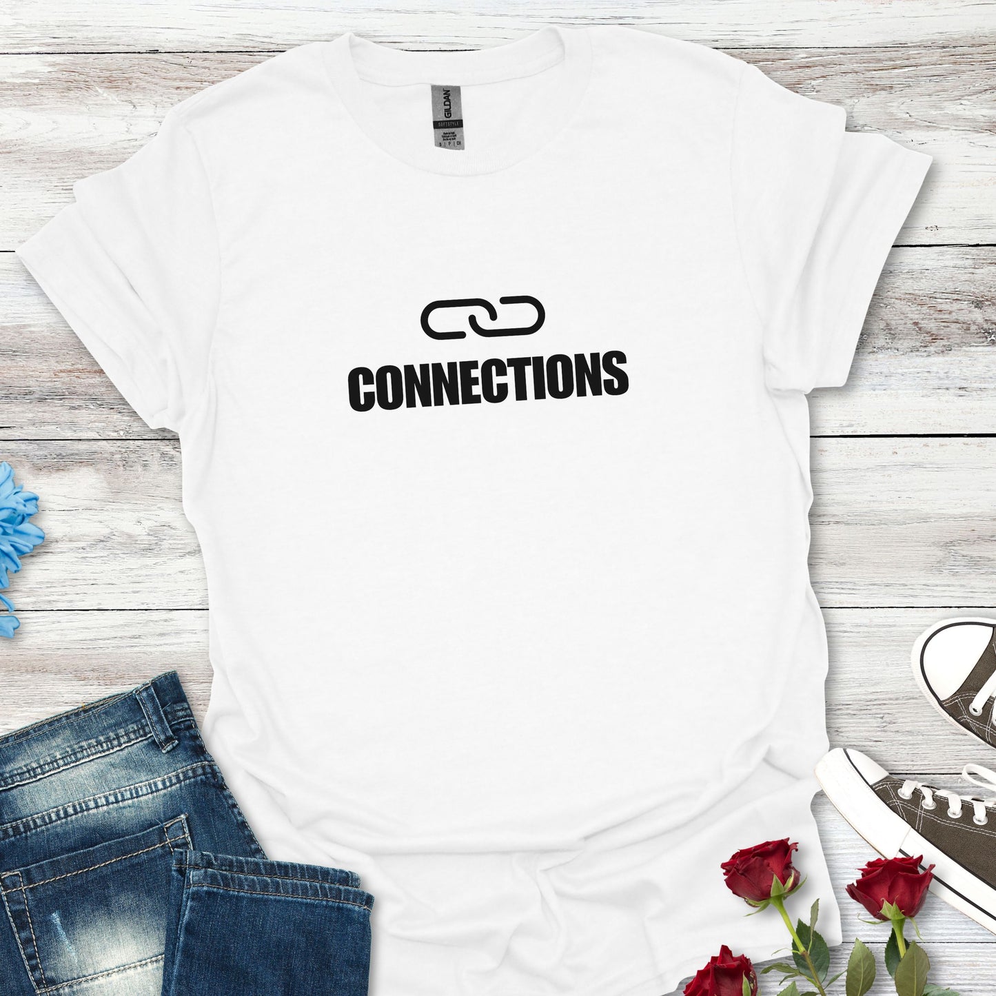 Connections Link T-Shirt — Minimal Design Tee