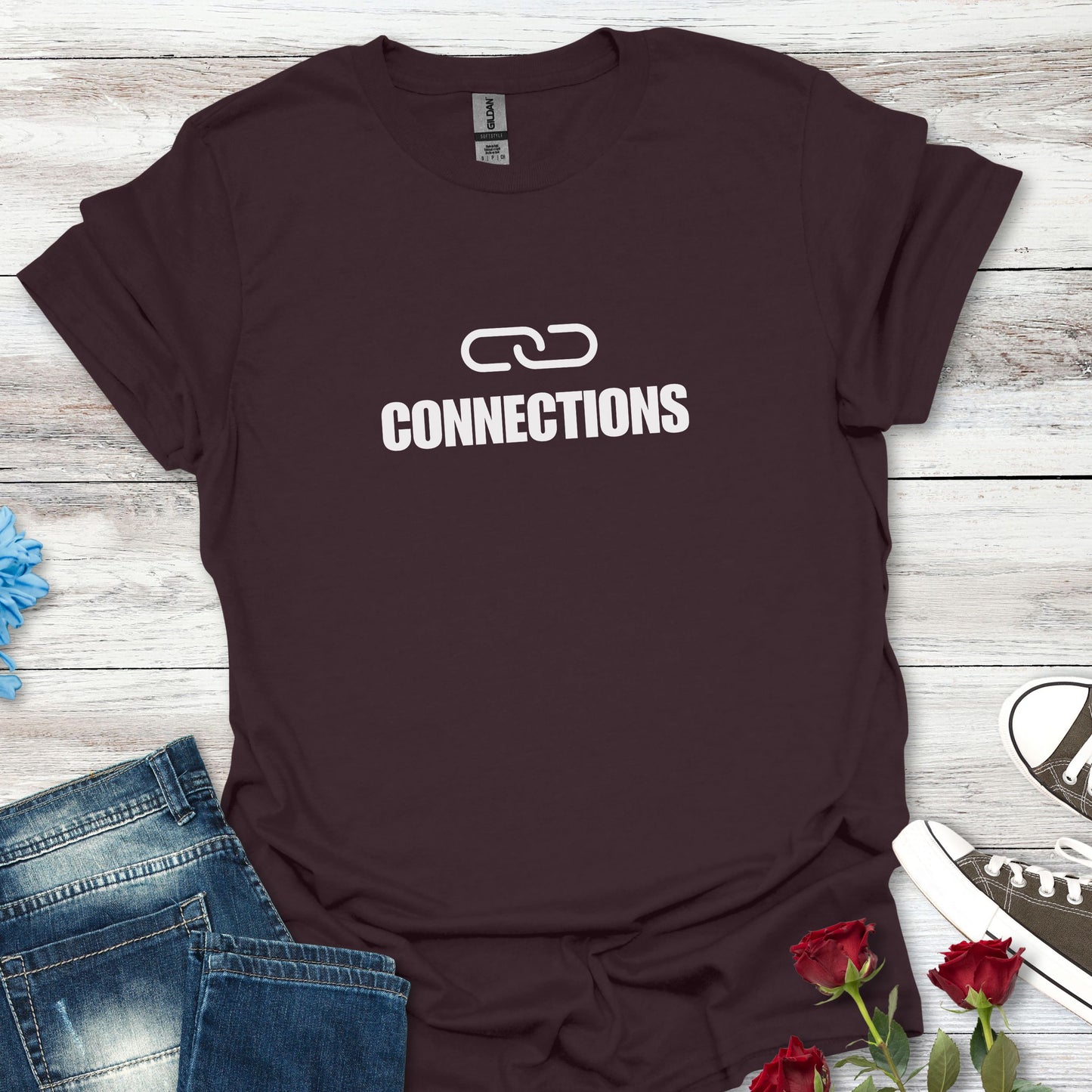 Connections Link T-Shirt — Minimal Design Tee