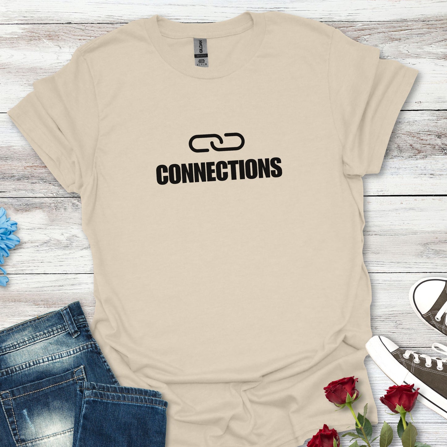 Connections Link T-Shirt — Minimal Design Tee