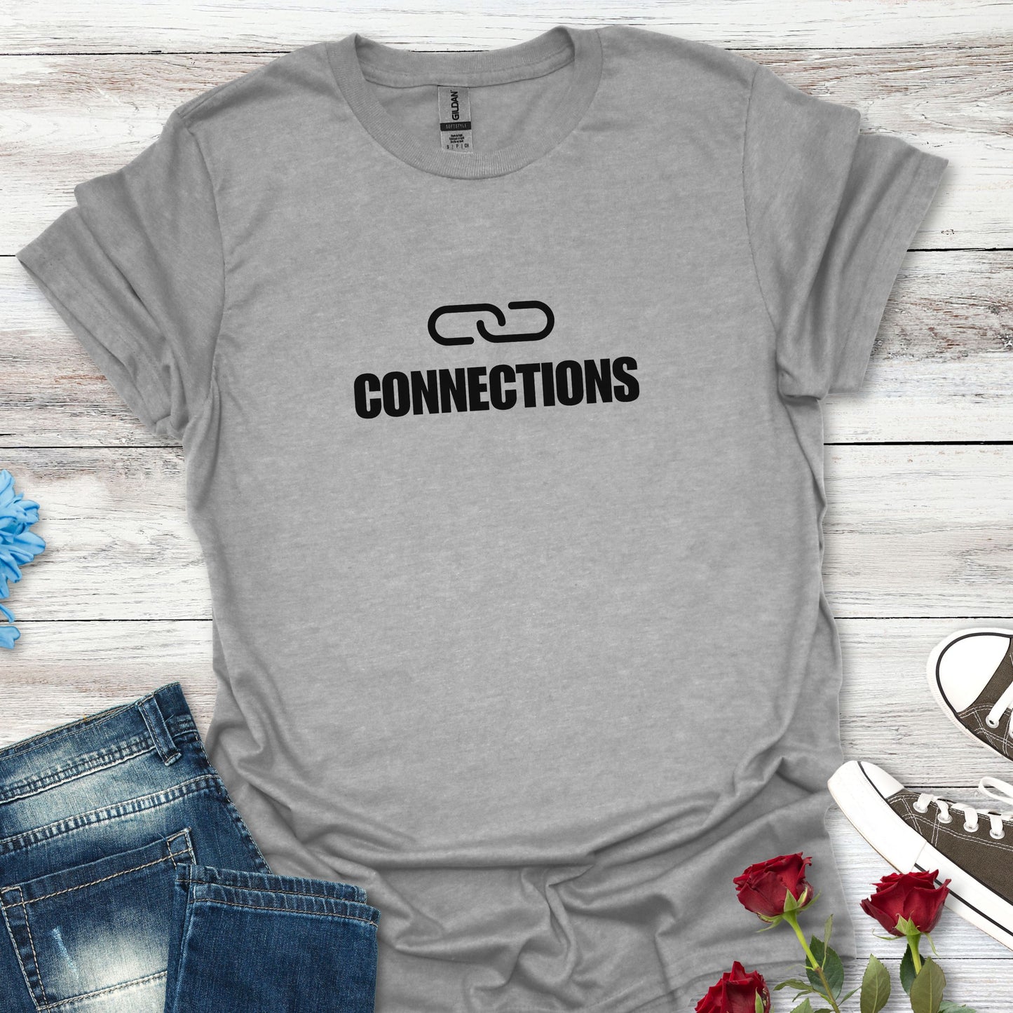 Connections Link T-Shirt — Minimal Design Tee