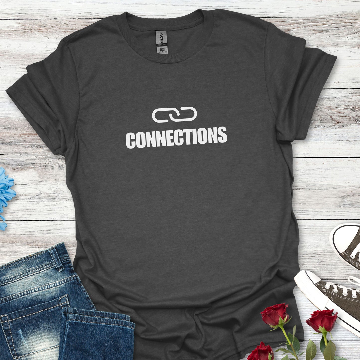 Connections Link T-Shirt — Minimal Design Tee