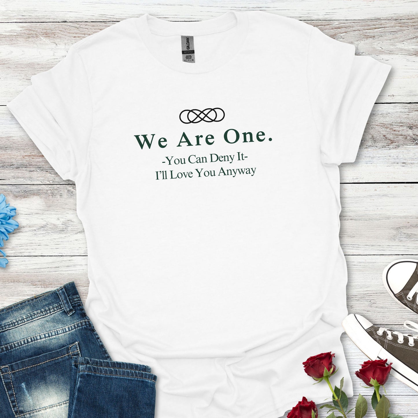 We Are One T-Shirt — Minimal Unity Tee with Inspirational Quote