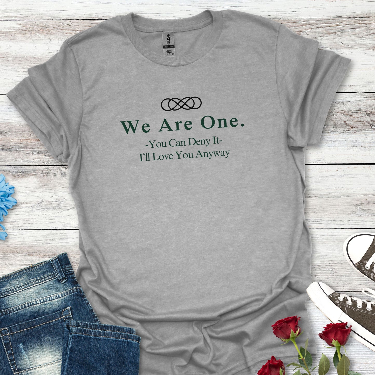 We Are One T-Shirt — Minimal Unity Tee with Inspirational Quote