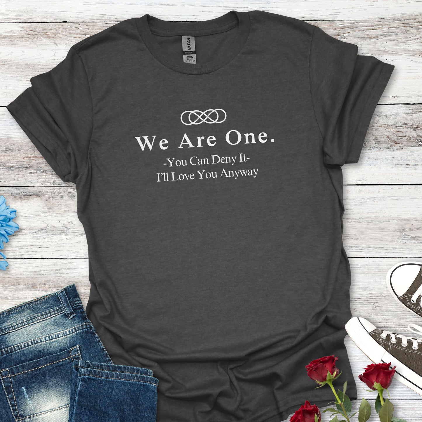 We Are One T-Shirt — Minimal Unity Tee with Inspirational Quote