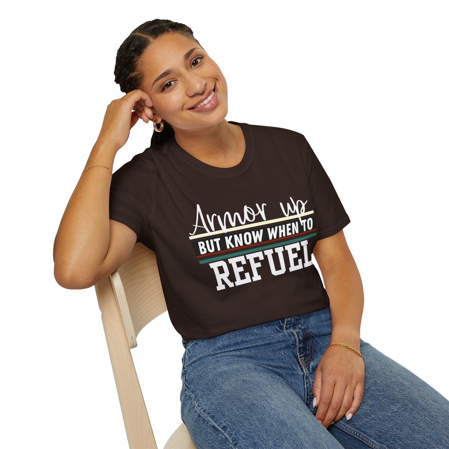 Armor Up but Know When to Refuel - Balance and Resilience Tee