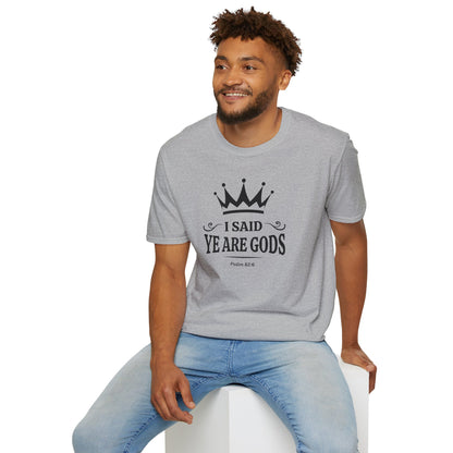 "I Said, Ye Are Gods", Crown T-Shirt — Inspirational Unisex Tee