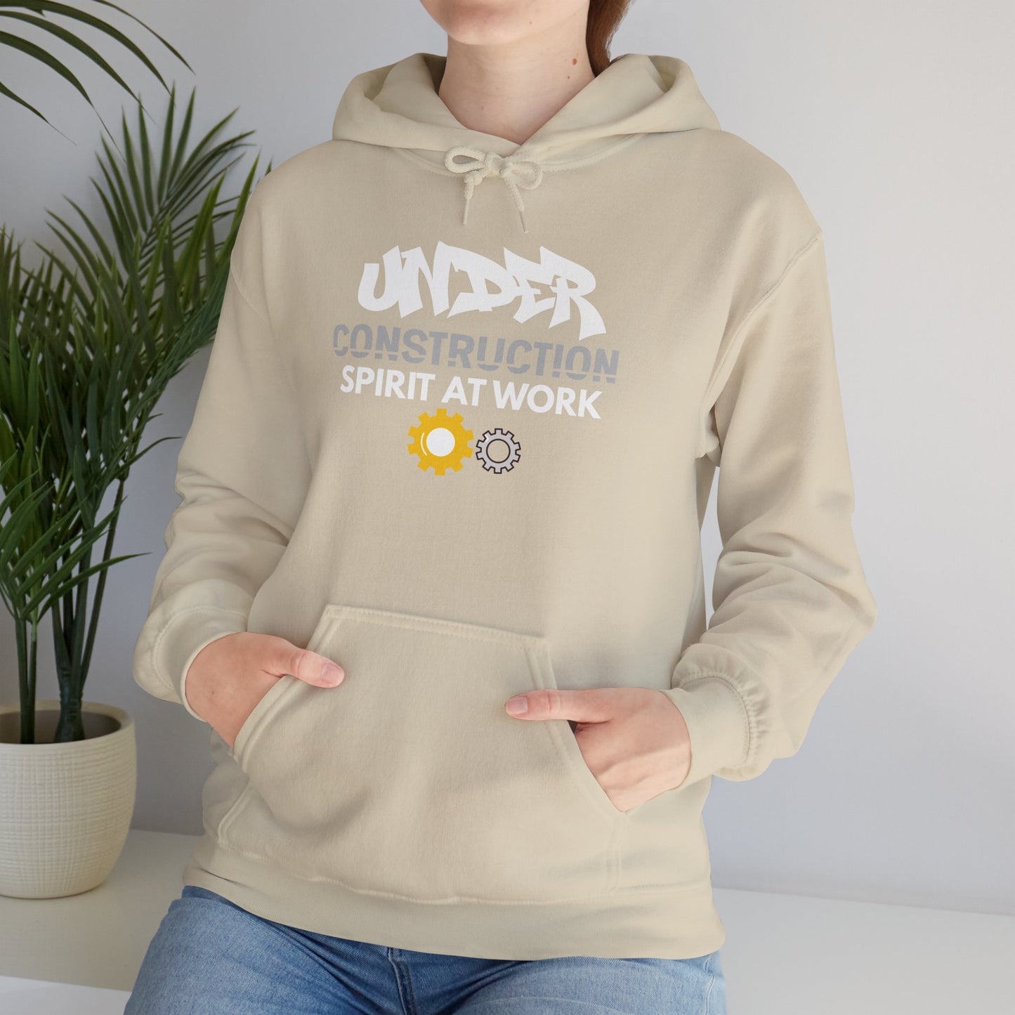 Construction 'Spirit at Work' Hoodie — Under Construction Graphic Sweatshirt