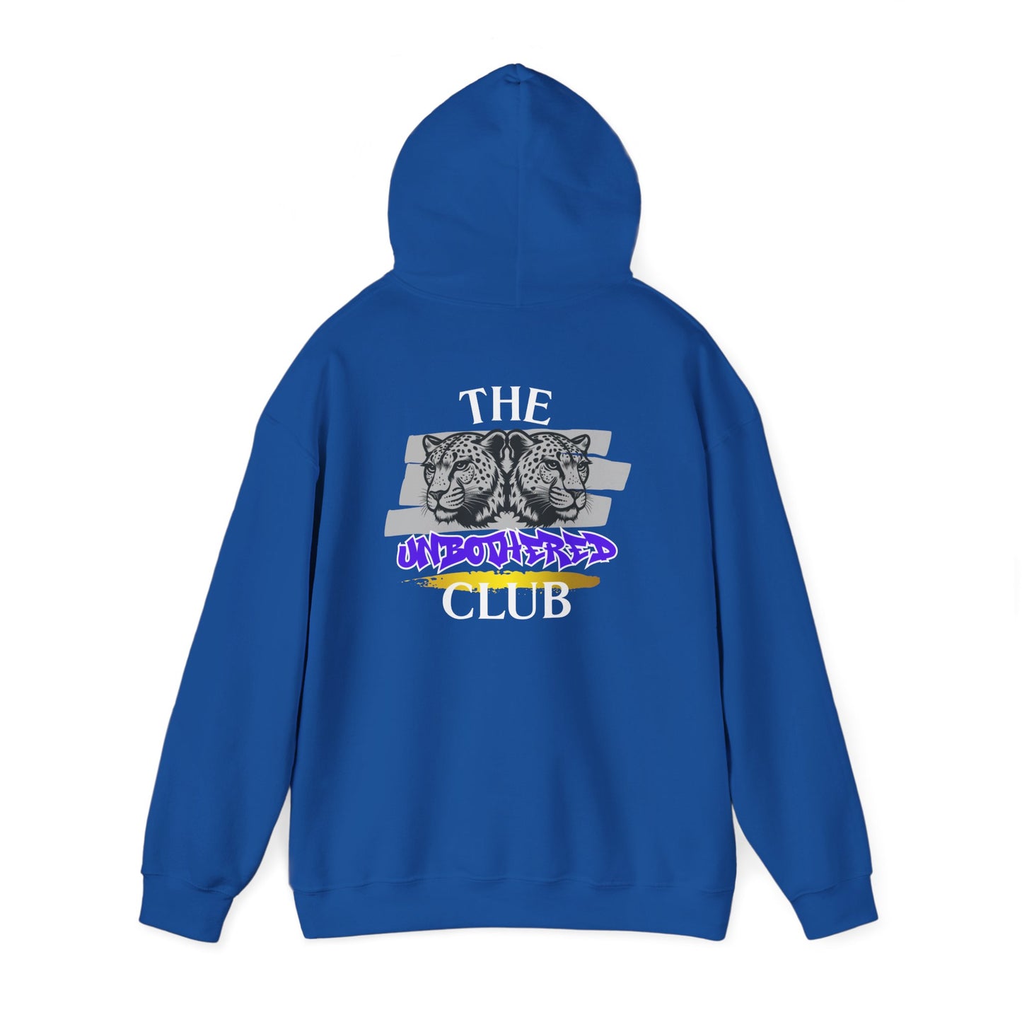 The Unbothered Club Hoodie — Unisex Graphic Street-wear Pullover with Tiger Crest