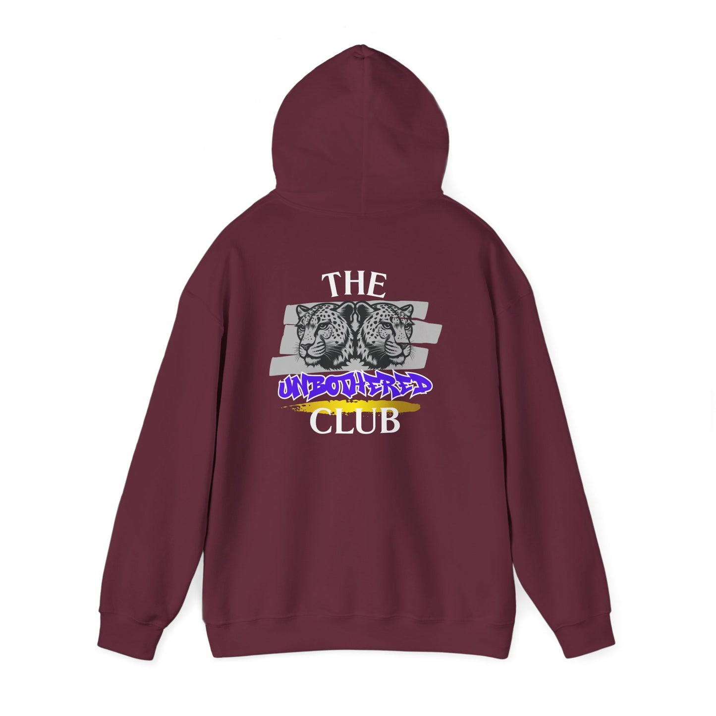 The Unbothered Club Hoodie — Unisex Graphic Street-wear Pullover with Tiger Crest