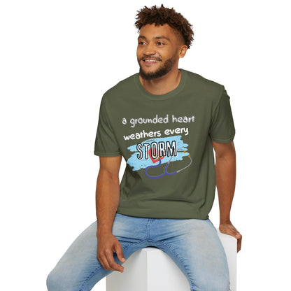A Grounded Heart Weathers Every Storm – Resilience Tee (Unisex)