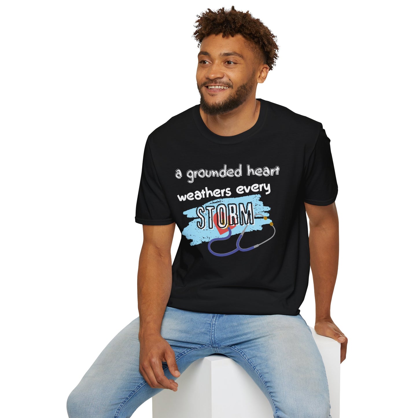A Grounded Heart Weathers Every Storm – Resilience Tee (Unisex)