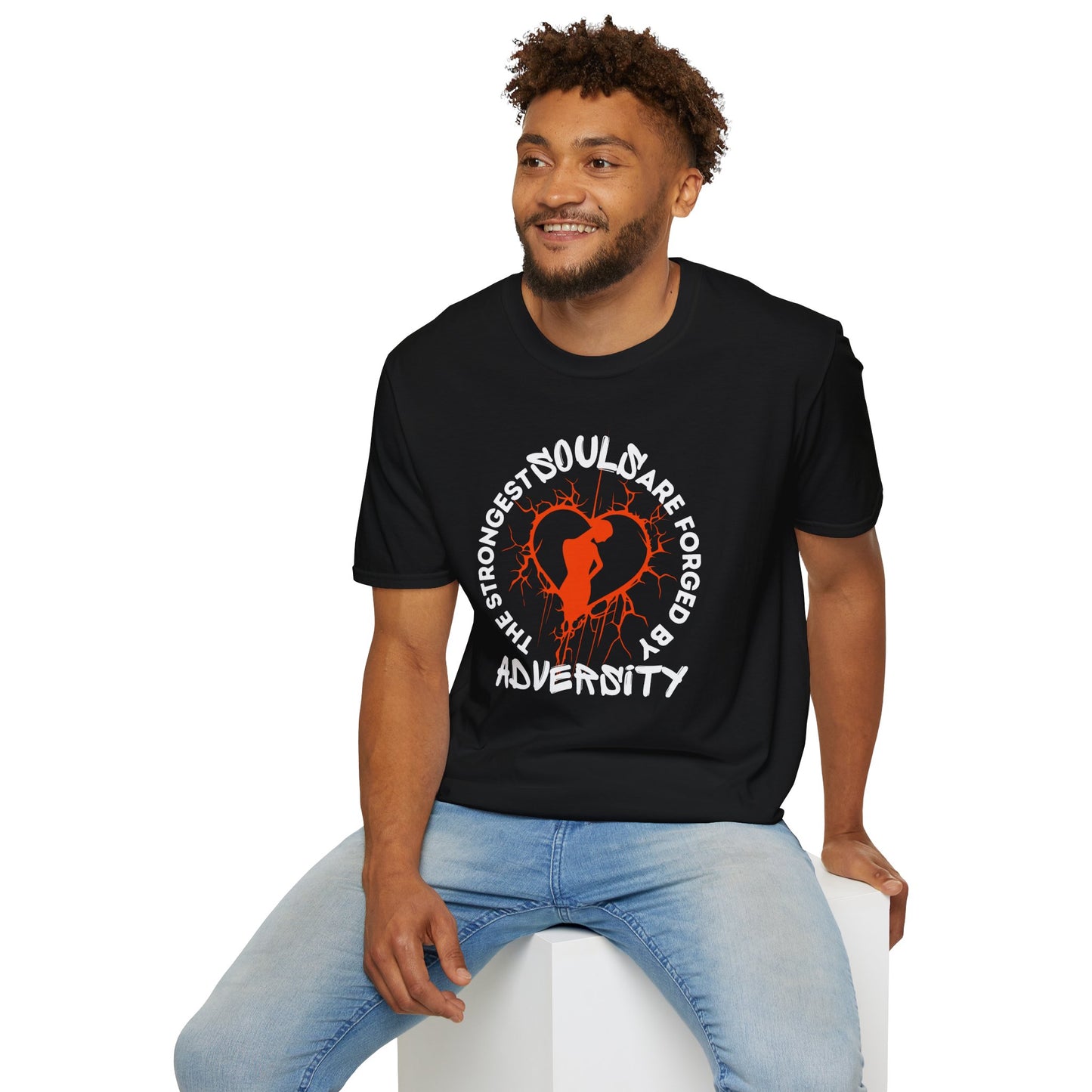Forged by Adversity - Strength and Resilience Graphic Unisex Tee