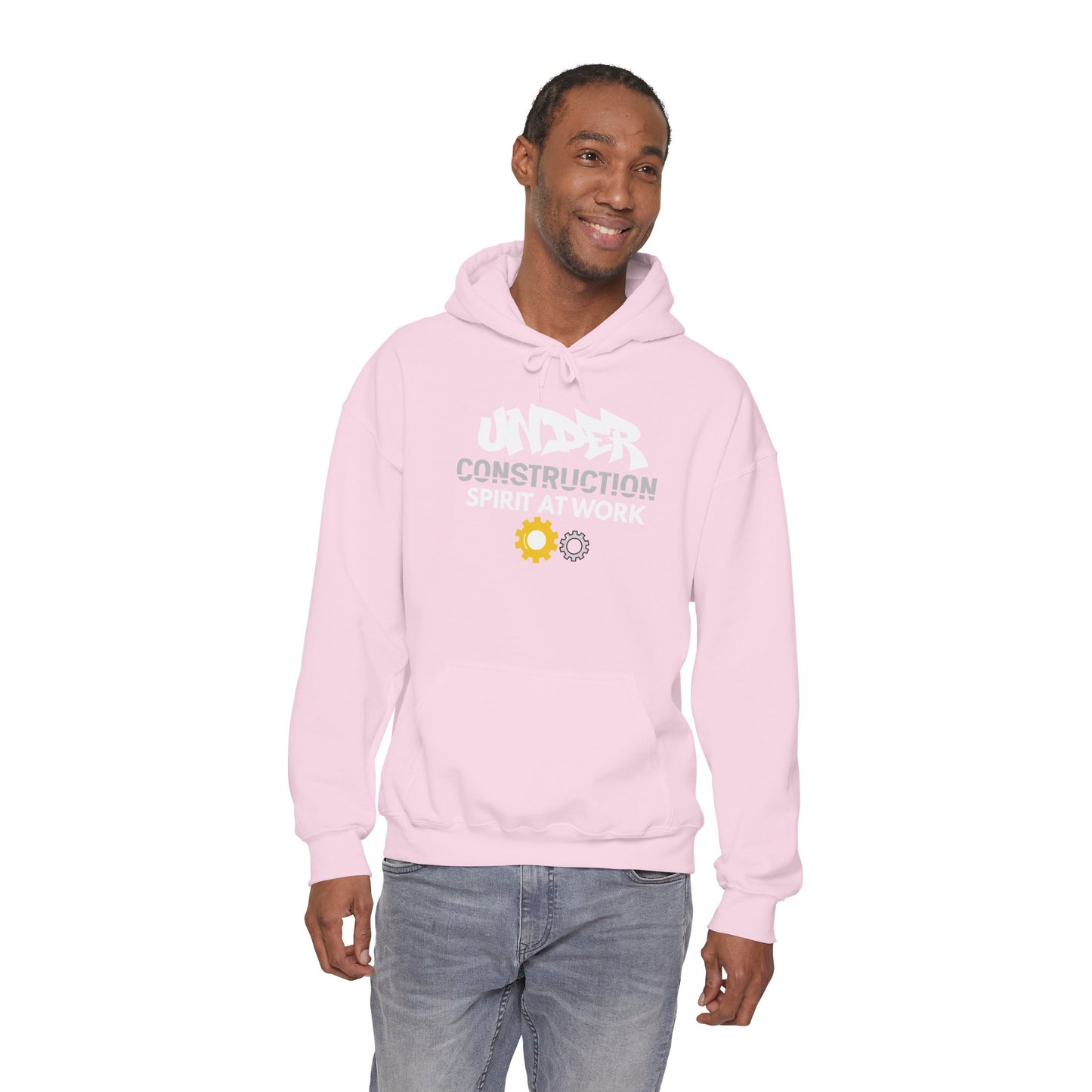 Construction 'Spirit at Work' Hoodie — Under Construction Graphic Sweatshirt