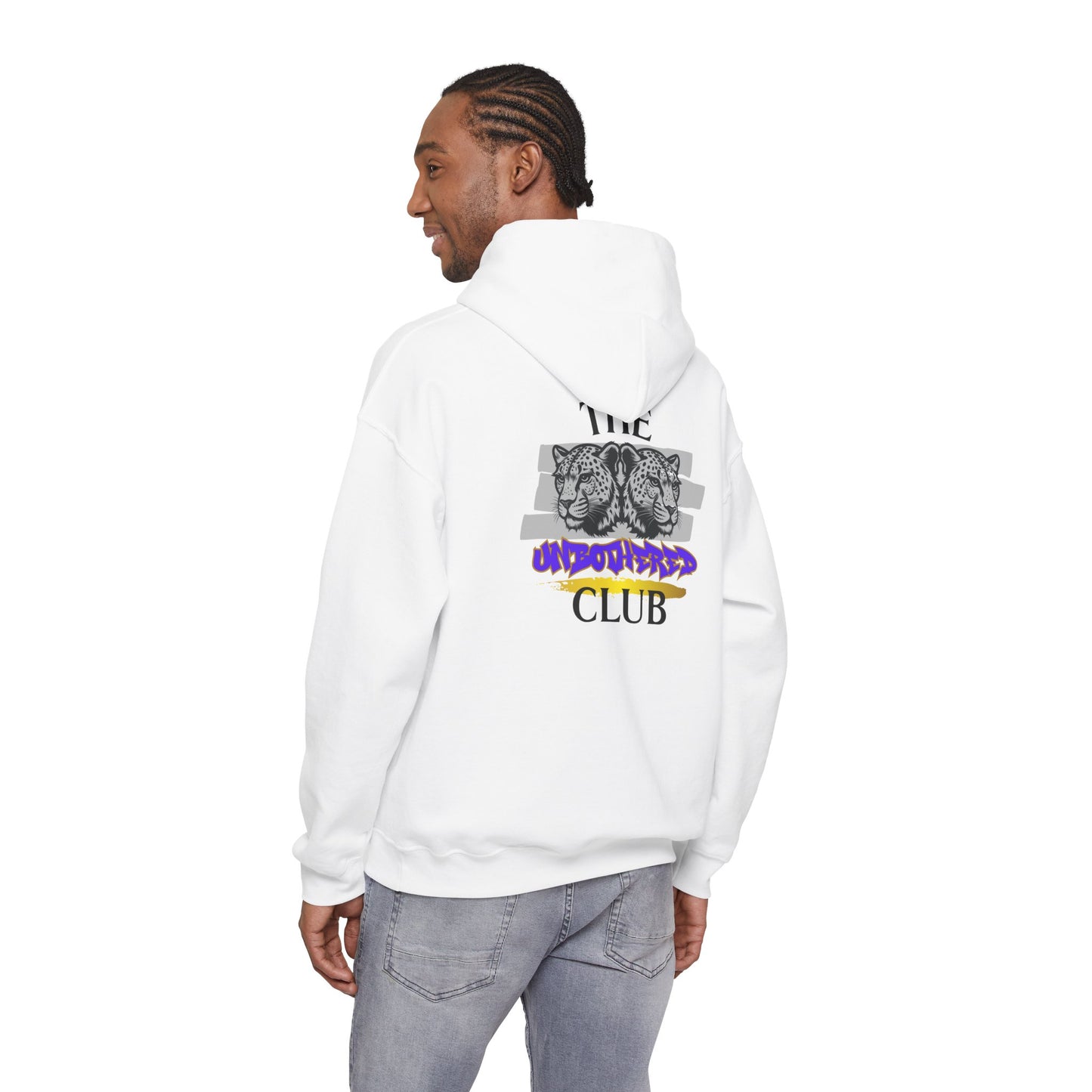 The Unbothered Club Hoodie — Unisex Graphic Street-wear Pullover with Tiger Crest