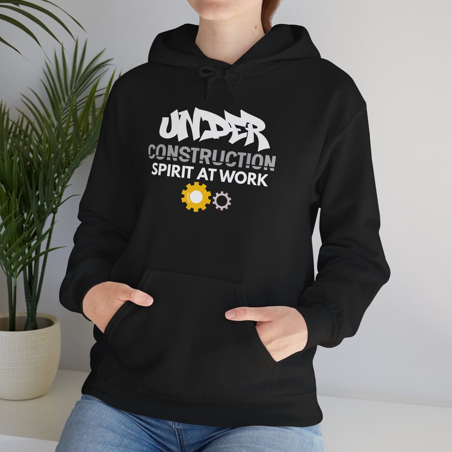 Construction 'Spirit at Work' Hoodie — Under Construction Graphic Sweatshirt