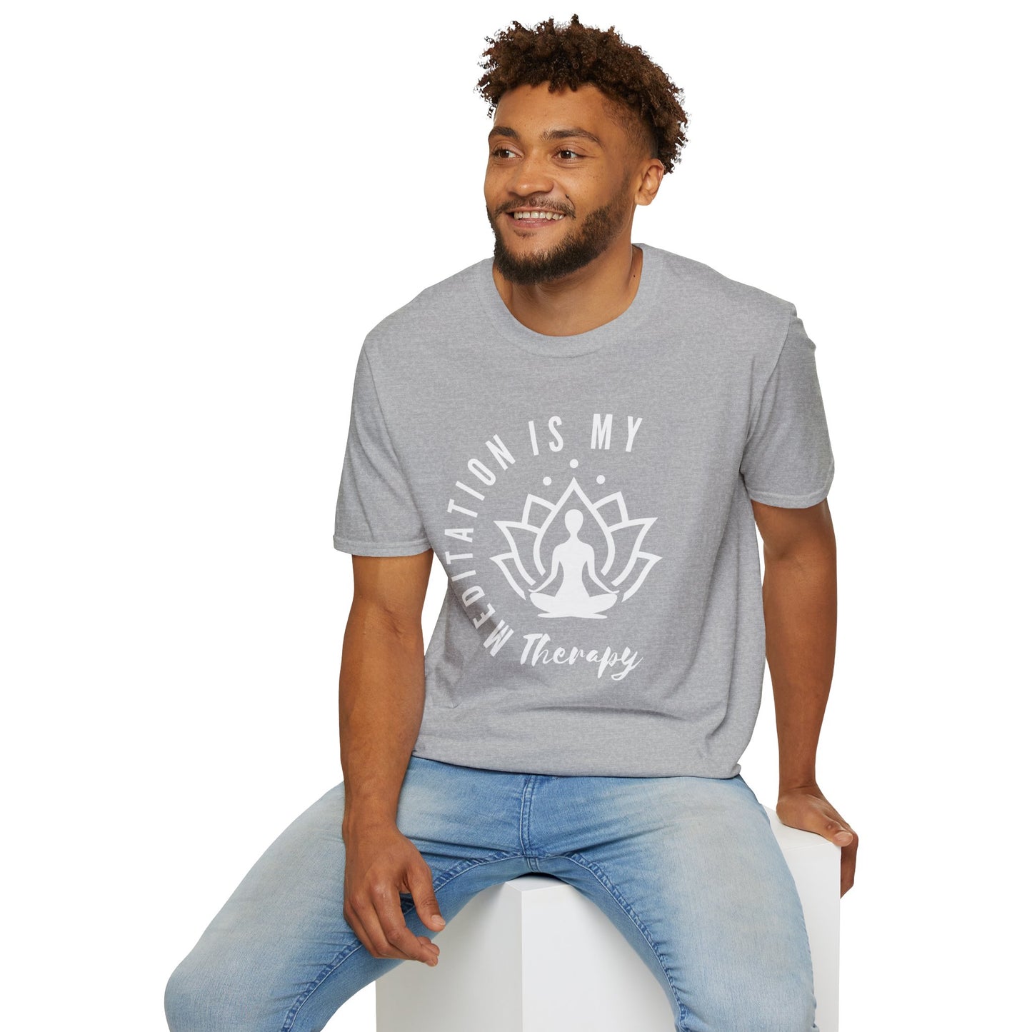 Meditation is My Therapy - Calm and Centered (W) Tee