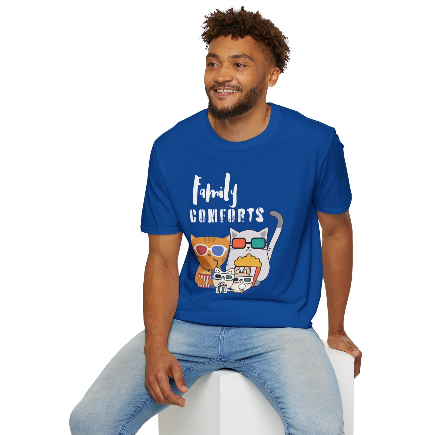 Family Comforts Cinematic Cat Graphic Tee