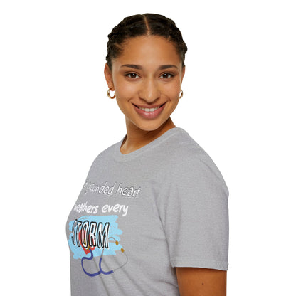 A Grounded Heart Weathers Every Storm – Resilience Tee (Unisex)