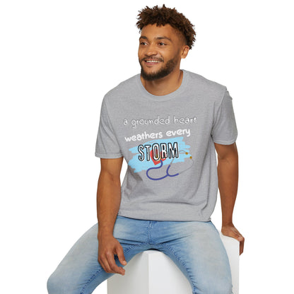 A Grounded Heart Weathers Every Storm – Resilience Tee (Unisex)