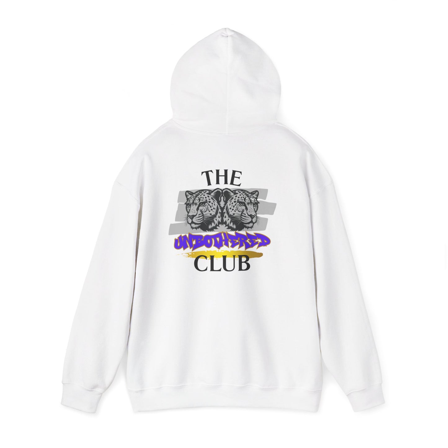 The Unbothered Club Hoodie — Unisex Graphic Street-wear Pullover with Tiger Crest