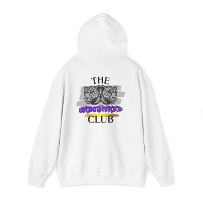 The Unbothered Club Hoodie — Unisex Graphic Street-wear Pullover with Tiger Crest