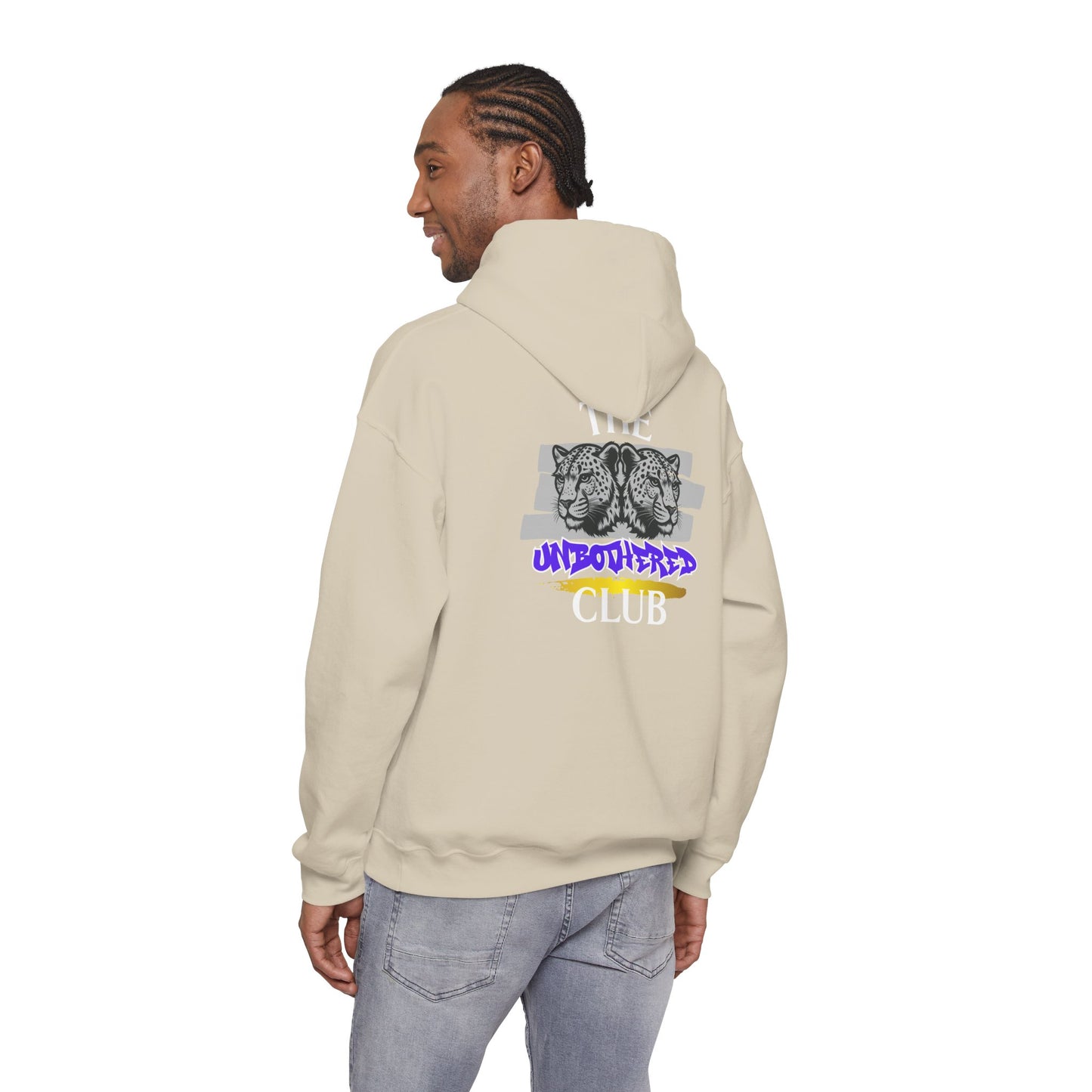 The Unbothered Club Hoodie — Unisex Graphic Street-wear Pullover with Tiger Crest