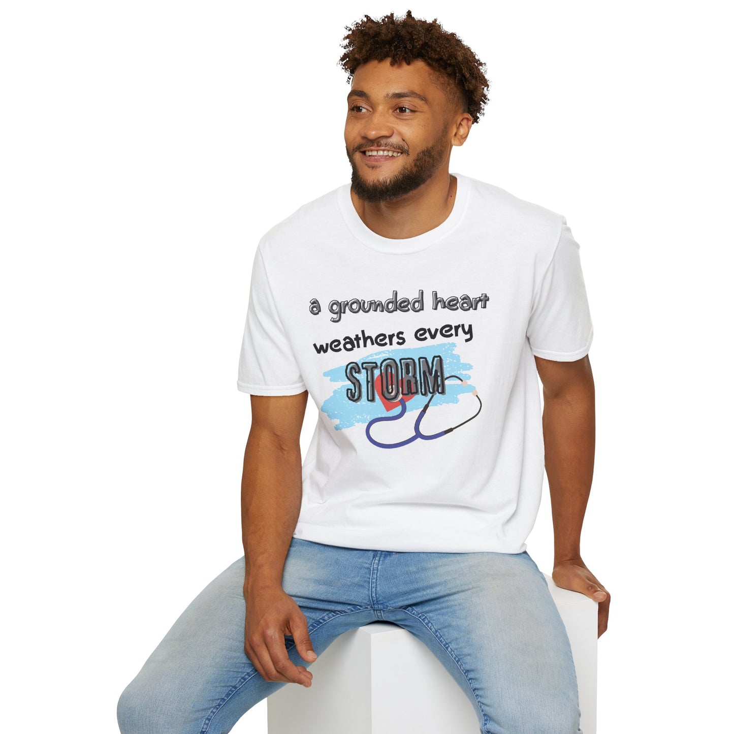 A Grounded Heart Weathers Every Storm – Resilience Tee (Unisex)