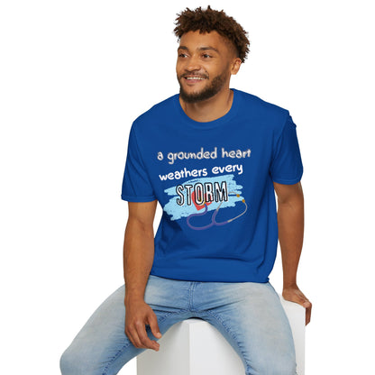 A Grounded Heart Weathers Every Storm – Resilience Tee (Unisex)