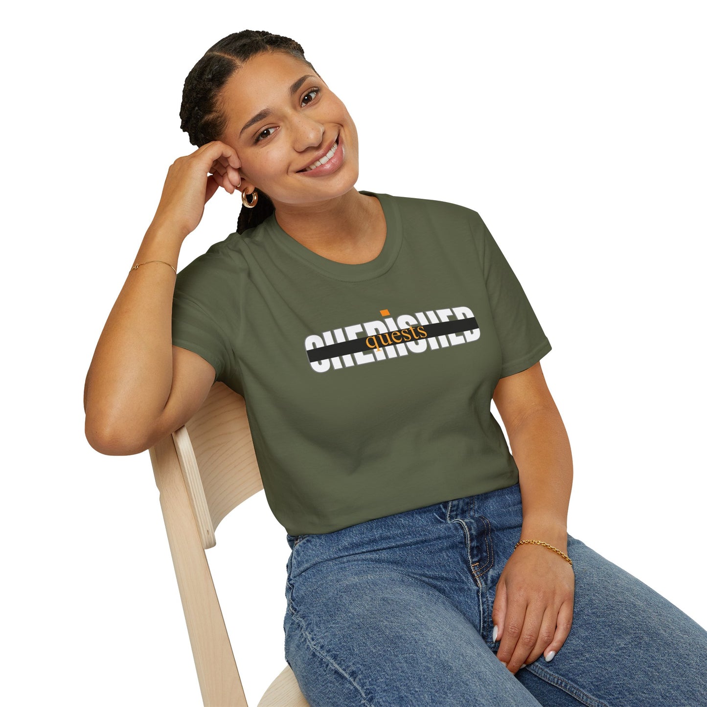 'CHERISHED QUESTS' T-Shirt - Unisex Soft-style