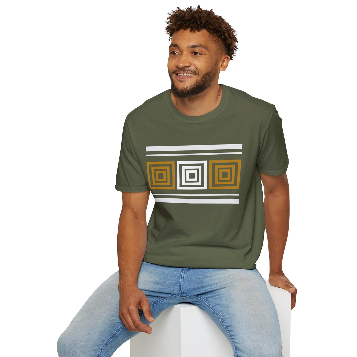 Aesthetics Colorful Blocks Graphic (W/B) Tee