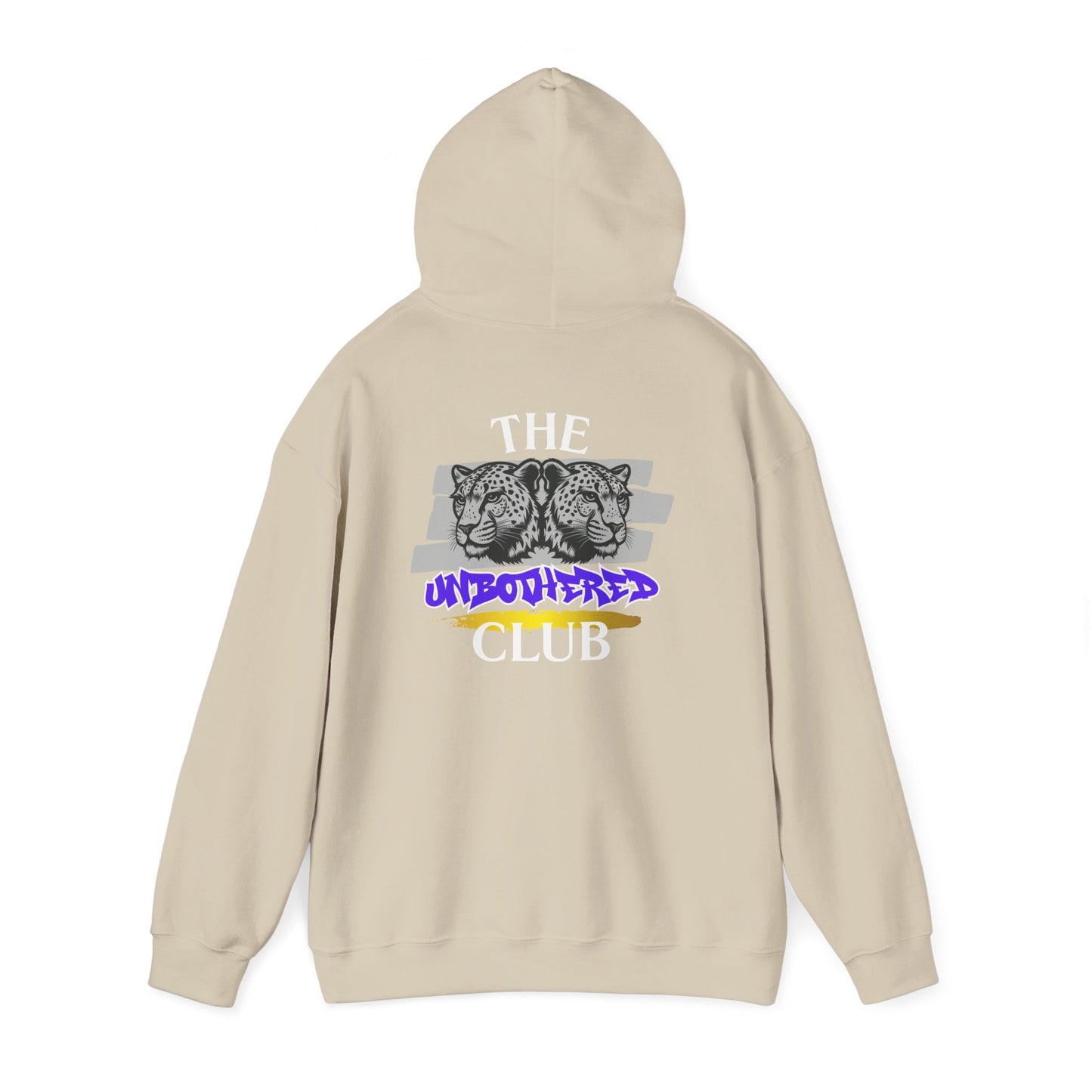 The Unbothered Club Hoodie — Unisex Graphic Street-wear Pullover with Tiger Crest