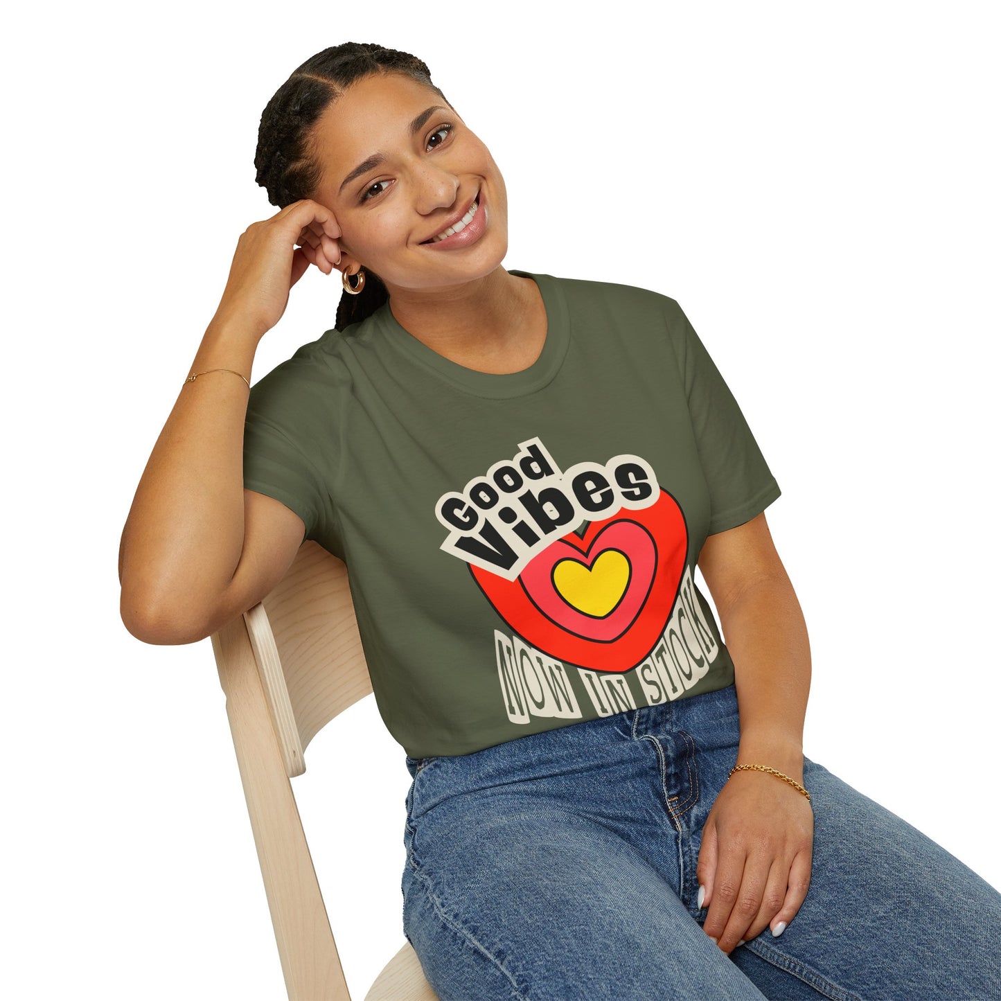 Good Vibes Now in Stock – Feel-Good Heart Tee (Unisex)