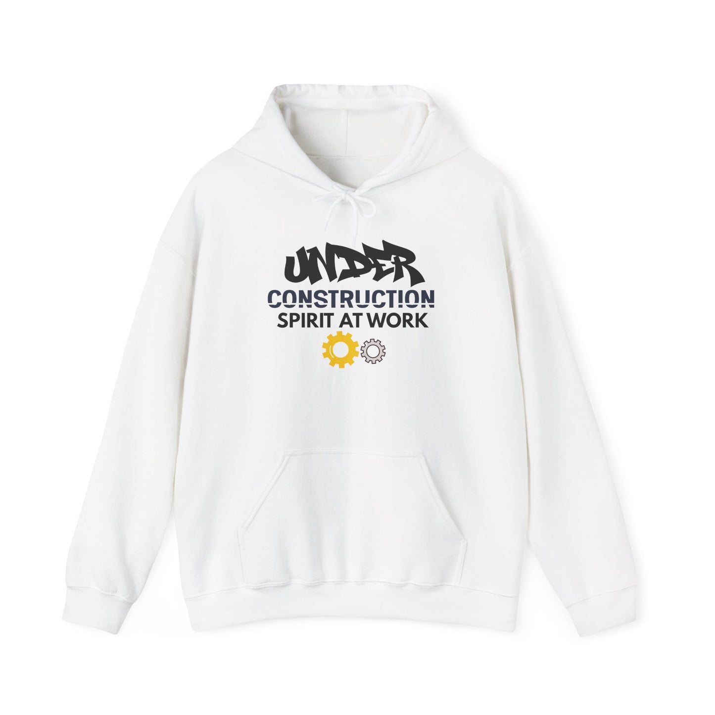 Construction 'Spirit at Work' Hoodie — Under Construction Graphic Sweatshirt