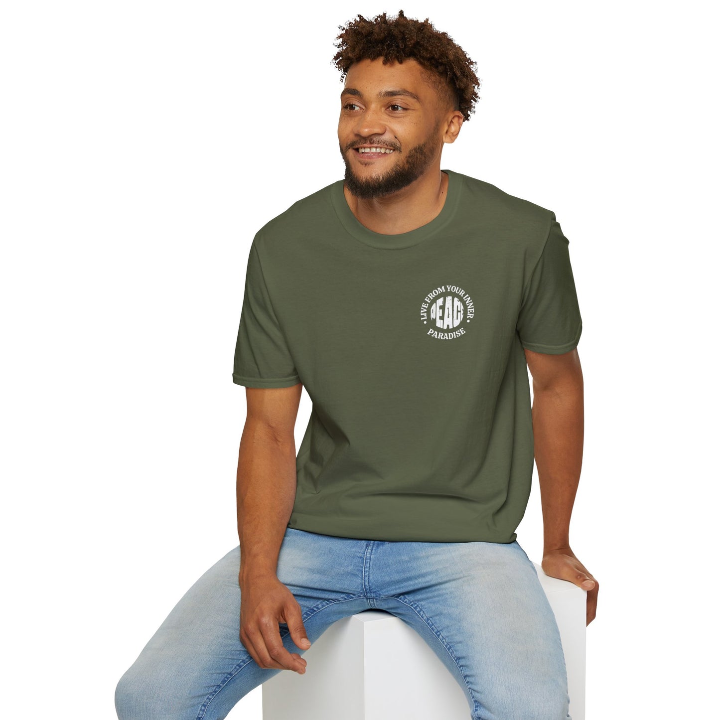 Live From Your Inner Peace Paradise, Unisex Soft-style T-Shirt