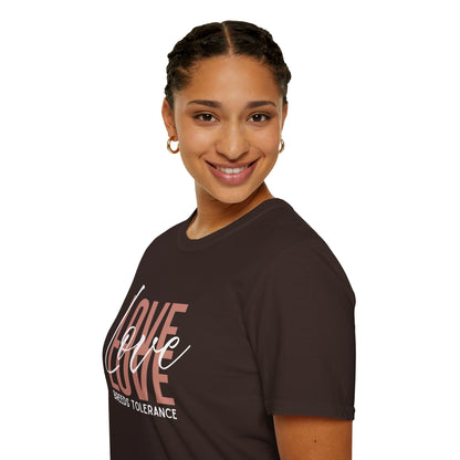 Love Breeds Tolerance – Unity in Action Unisex Tee