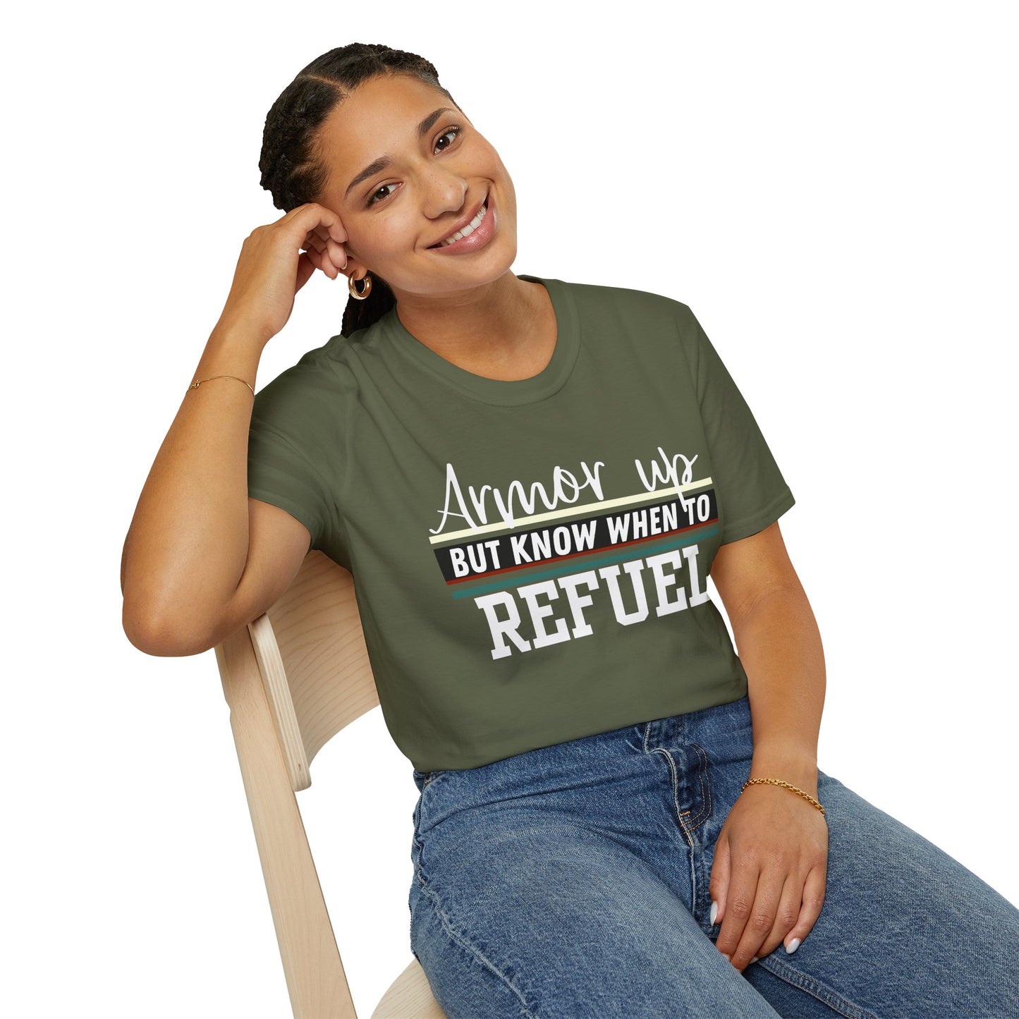 Armor Up but Know When to Refuel - Balance and Resilience Tee