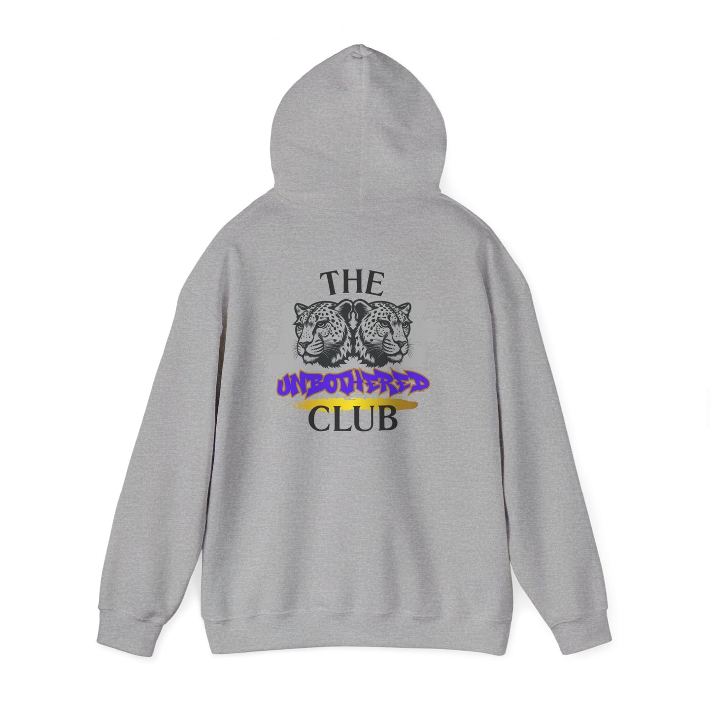 The Unbothered Club Hoodie — Unisex Graphic Street-wear Pullover with Tiger Crest
